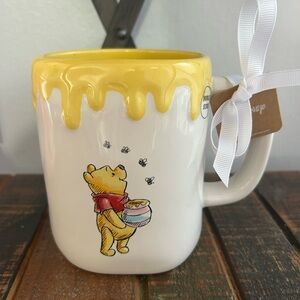 Rae Dunn Disney WInnie The Pooh HOME IS WHEREVER THERE IS HUNNY Mug Drip NEW